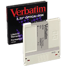 VERBATIM 91394 2.3GB 512B/S RW 5.25" OPTICAL DISK 1PK